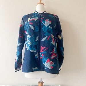 JoyLab Floral quilted bomber jacket XL